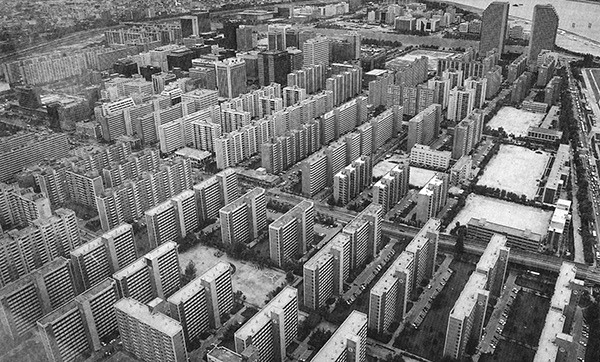 typical korean housing block